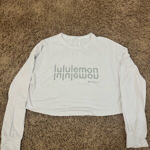 Lululemon Athletica Cream Relaxed Crop Long Sleeve